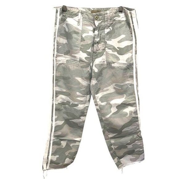 Mother Denim Shaker Chop Crop Fray Pant in Desert Print Size 29 $218 - Picture 2 of 13